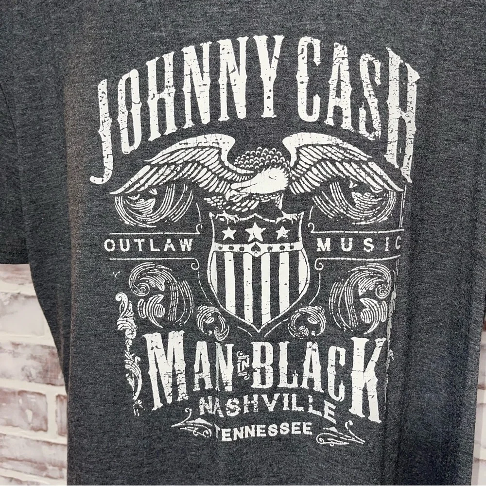 Johnny Cash Graphic Gray T-Shirt